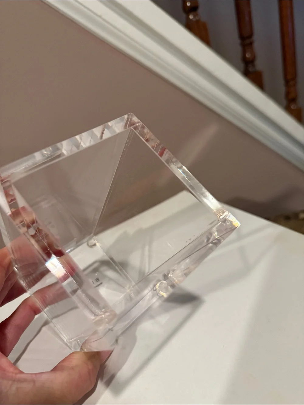 Clear Acrylic Square Makeup Brush & Organizer Holders, Set of 2